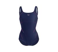 ARENA Maillot de bain modelant 'SHAPEWEAR JEWEL LOW C-CUP' bleu foncé / taupe / rose clair, Taille L