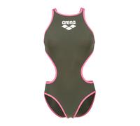 ARENA Maillot de bain 'ONE BIGLOGO' bleu cyan / olive / rose foncé / noir, Taille L