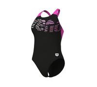 Arena - Women's Flowing Swimsuit V Back - Maillot de bain - 38 - black / shocking pink