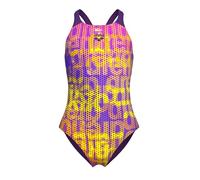Arena - Girl's Multi Colours Swimsuit V Back - Maillot de bain - 164 - plum multi / plum