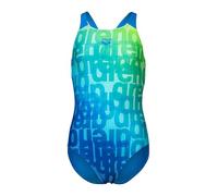Arena - Girl's Multi Colours Swimsuit V Back - Maillot de bain - 140 - blue river multi / blue river