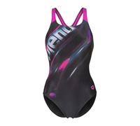 ARENA Maillot de bain 'Placement Pro Back' bleu / violet / noir, Taille M