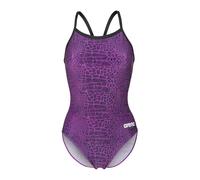 ARENA Maillot de bain 'Snakeskin Lightdrop Back' violet / violet clair / blanc, Taille XXXL