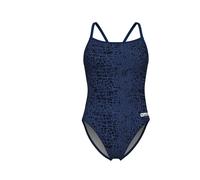 ARENA Maillot de bain sport 'Snakeskin' bleu marine / bleu-gris / bleu foncé, Taille S