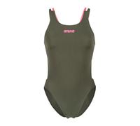 Arena - Women's Swimsuit Tech Multi Solid - Maillot de bain - 36 - dark sage / shocking pink