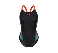 ARENA Maillot de bain 'TWO SIDES' bleu / vert / orange / noir, Taille XS