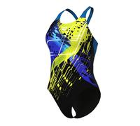 ARENA Maillot de bain une pièce pour femme avec motif à pois et col en V