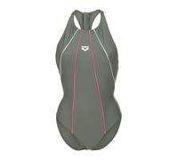 ARENA Maillot de bain 'Y-BACK' vert / rose foncé / blanc, Taille L