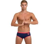 Arena Men's One 12cm Swim Briefs Big Log Navy Fluo Red Taille: 85 | Slips de bain Outlet | Homme | Bleu