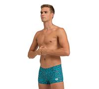 ARENA Men's Swim Short Allover Trunks Bleu Ocean Flowers Multi, 85, Blu Ocean Flowers Multi