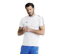 arena Men's Team Stripe T-Shirt, Blanc - Blanc - Noir (Us), L Mixte