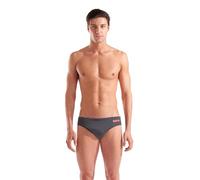 arena Men's Team Swim Briefs Solid Slip, Asphalt-Bright Coral, 85 Homme
