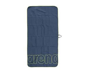 Arena Mixte Serviette en Microfibre Arena Smart plus SMART PLUS GYM TOWEL, Navy-lime, Taille unique EU