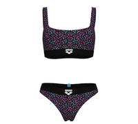Arena monogram elastic bikini brallette black/multi xl - uk38