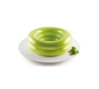 silikomart | Moule à gâteau en Silicone ARENA moderne, antiadhésif, Lot de 1 Moule à gâteau, Design 3D, 241 x 281 mm, h 70 mm, Ø 220 mm, Fabriqué en Italie, Gris Clair