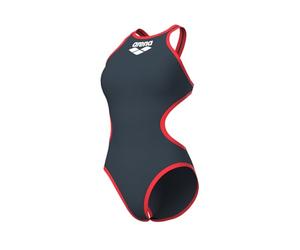 ARENA One Big Logo Maillot de Bain Une Pièce Femme, Maillot de Bain à Séchage Rapide, Tenue de Bain Sportive en Tissu MaxLife Eco avec Résistance Maximale au Chlore et Protection UV UPF 50+
