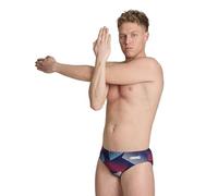 Arena Performance Men's Halftone Swim Briefs Athletic Swimwear Professional Swimsuit Slips de Bain, Team Red White Blue, 36 Hommes