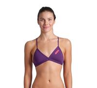 arena Performance Team Solid Top Bikini Femme Sportif pour Piscine, Haut à Séchage Rapide en Tissu Maxfit Éco Résistant au Chlore avec Protection UV et Doublure à l’Avant