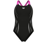 Arena poseidonia swim pro back black/shocking pink m - uk34