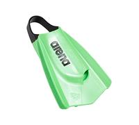 arena Powerfin Pro II Palmes de Piscine d'Entraînement, Palmes de Piscine Adulte, Palmes 100% Silicone, Palmes de Piscine Courtes et Confortables, LIME, 44-45