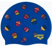 Arena print 2 silicone cap cupcakes bleue