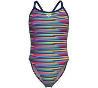 Arena - Women's Racing Stripe Swimsuit X-Criss Cross - Maillot de bain - 38 - navy multi / navy