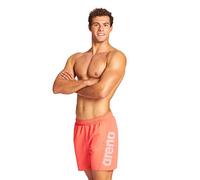 arena Short de Bain Fundamentals Logo Homme, Maillot de Bain Plage en Tissu Doux à Séchage Rapide, avec Slip Intégré en Maille Filet