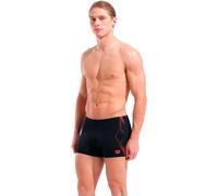 Arena - Graphic Swim Short Stripes - Short de bain - 5 - black / bright coral