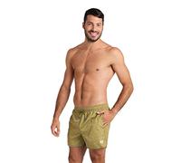 Arena Short de Bain pour Homme Fundamentals Allover, Short de Bain en Tissu Recyclé à Séchage Rapide, avec Poches Latérales et Slip Intérieur en Filet