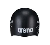 Arena Signature Collection Nicolò Martinenghi Autograph Unisex Adult Molded Silicone Swim Cap for Training and Racing, One Size Fits Most, Black