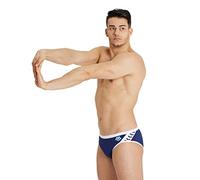 Arena Men's Icons Swim Briefs Solid Slip de Bain, Navy-White, 90