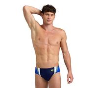 Arena Slip de Bain pour Homme Threefold Brief R, Séchage Rapide, Résistant au Chlore et au Sel, Tissu MaxFit Eco avec Protection UV UPF 50+, Slip de Bain pour Homme avec Doublure Frontale
