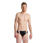 Arena Slip de Bain pour Homme Threefold Brief R, Séchage Rapide, Résistant au Chlore et au Sel, Tissu MaxFit Eco avec Protection UV UPF 50+, Slip de Bain pour Homme avec Doublure Frontale
