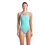 arena Solid Swim Tech Team Maillot Entier Femme, Maillot Sportif à Séchage Rapide en Tissu MaxLife Éco Résistant au Chlore avec Protection UV et Doublure à l’Avant