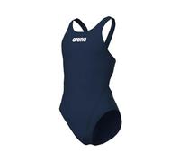 ARENA Tech Solid Maillot de Bain, Bleu Marine-Blanc, 8-9 Ans Fille