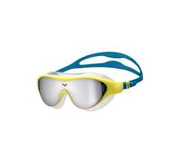 ARENA The One Masque de natation unisexe pour enfants de 6 à 12 ans, lunettes de natation pour filles et garçons, grand ajustement en polycarbonate, argenté/vert doux/bleu Cosmo