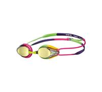 ARENA Tracks Junior Mirror Lunettes de Natation Compétition Enfant, Verres Miroités avec Protection UV et Anti-Buée, Joints en Silicone et 4 Ponts Nasaux Interchangeables, 6-12 Ans