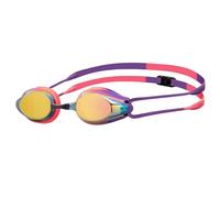 ARENA Tracks Lunettes de natation unisexes pour adulte - Pour nageurs de compétition - Approuvées par la FINA - Verres miroir anti-buée - Cuivre/prune/corail vif