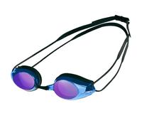 arena Tracks Mirror Lunettes de Natation Compétition Unisexe Adulte, Verres Miroités avec Protection UV et Anti-Buée, Joints en Silicone et 4 Ponts Nasaux Interchangeables