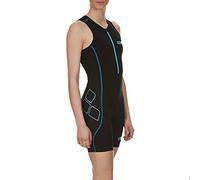 Arena triathlonanzug Triathlon Einteiler frontreißverschluss Powerskin St - Body de compétition pour Femme, W Tri Suit St Front Zip, Noir (Noir/Turquoise)