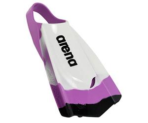 arena Unisex's Powerfin Pro Swim Training Fins, White/Purple/Black, 12.5-13 Sporting_Goods Mixte, Blanc/Violet/Noir
