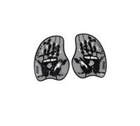 ARENA Vortex Evolution Hand Paddles argent | M