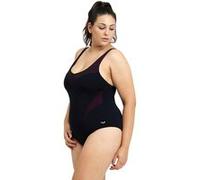 Arena W Isabel Light Cross Back One Piece Plus Black-white Taille: 2X | Maillots une pièce Outlet | Femme | Le Noir