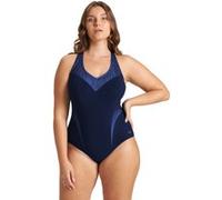 Arena W Isabel Light Cross Back One Piece Plus Navy Bright Blue Taille: 3X | Maillots une pièce Outlet | Femme | Bleu