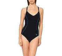 Arena W Light Cross Back One Piece Bodylift Femme Noemi Copa B M Noir-Bleu turquoise