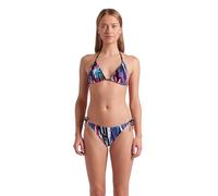 arena Water Prints Bikini Triangulaire Femme, Maillot de Bain pour la Plage et la Piscine en Tissu Élastique Recyclé à Séchage Rapide, avec Bonnets Amovibles, Haut et Bas à Lacets