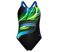 Arena - Women's Bloom Swimsuit Swim Pro Back LB - Maillot de bain - 36 - multi black / black / blue china
