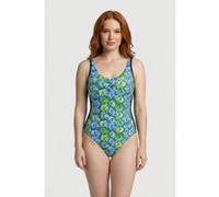 Arena Women's Bodylift Chiara Swimsuit Wing B Navy-soft Green Mult Taille: 46 | Maillots une pièce Outlet | Femme | Vert