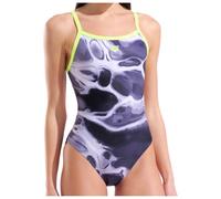 Arena - Women's Earth Swimsuit Challenge Back - Maillot de bain - 36 - black multi / black / artic lime