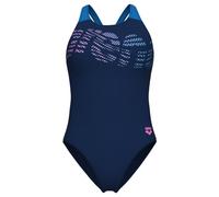 Arena - Women's Flowing Swimsuit V Back - Maillot de bain - 40 - navy / turquoise